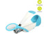 MeeMee Gentle Nail Clipper with Magnifier (White/Blue)